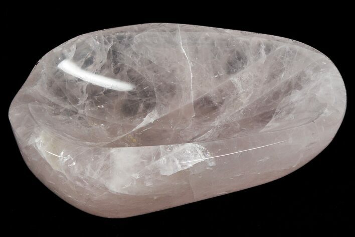 Polished Rose Quartz Dish #365156